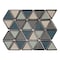 Andova Tiles SAMPLE BLEUM 3 x 3 Beveled Glass Novelty Mosaic Tile SAM-ANDBLE284 - alternate 1